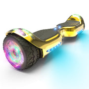 Tcdjtc LBW17 Off Road Electric Scooter, Dual 400W Motor, Self-Balance Technology, LED Lights, Bluetooth Speakers, 9 MPH Max Speed, Kids and Teens