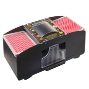 Cool Chimpanzee Automatic 2-Deck Card Shuffler, Black Plastic