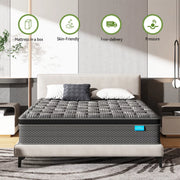 Nisien NISIEN005 12 Inch Hybrid Gel Memory Foam Mattress, Queen