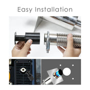 ChengXin Generator Exhaust Extension Kit with Muffler, Insulated Through-Wall Mounting Plate, Exhaust Adapter, Stainless Steel