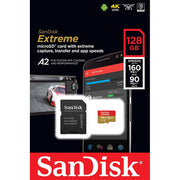 SanDisk SDSQXA1-128G-AN6MA 128GB Extreme microSDXC Card, MultiColor