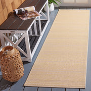 Safavieh Courtyard Seanna Striped Indoor/Outdoor Runner Rug, Beige/Gold, 2 ft 3 in x 8 ft, CY6866-30612-28