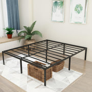 Caplisave Heavy Duty King Metal Bed Frame, 14 in Platform, Noise-Free, Easy Assembly, Black