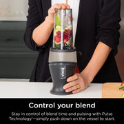 Ninja QB2900SSBF Fit Personal Single-Serve Blender, 700 Watts, 16-oz. Cup, Stone