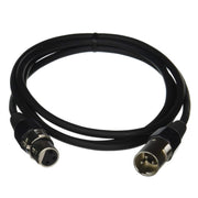 C2G 6ft Pro-Audio XLR Male to Female Audio Cable, Black PVC Jacket, Nickel-Plated Connectors, 40059