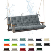 HONEY HOME Porch Swing Cushion, Waterproof, Fade Resistant, Gray, 60x40 in, 4in Thick High-Density Sponge