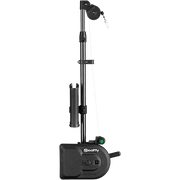 Scotty Fishing 1106 Depthpower Electric Fishing Downrigger with 60in Telescoping Stainless Steel Boom, 16-Position Pedestal Swivel Mount, Rodmaster II Rod Holder, Black Beige