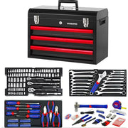 Mucinex Fast-Max W009044A WORKPRO 408-Piece Mechanics Tool Set with 3-Drawer Heavy Duty Metal Box