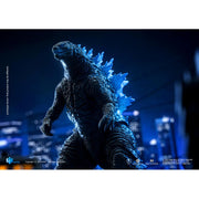 Hiya Toys Heat Ray Godzilla Translucent Action Figure, 7 Inch, Articulated Tail, Interchangeable Neck and Head Parts, Blue Paint Detailing, AUG238466