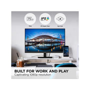 ViewSonic VA3209M 32 Inch IPS Full HD 1080p Monitor, 75Hz Refresh Rate, Flicker-Free Blue Light Filter, Thin Bezels, HDMI VGA Inputs, Black