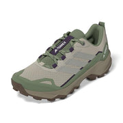 Adidas Terrex Skychaser AX5 Women's Hiking Shoes, Lightweight Ripstop Upper, Continental Rubber Outsole, Wonder Alumina Grey Tent Green, JQ2227