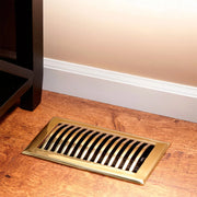 Dome Vent Floor Register with Louvers - 6