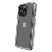 onn. Rugged Phone Case with Holster for iPhone 14 Pro Max - Clear