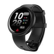 Reebok RRDS22-BK-US Rush Fitness Tracker Smartwatch for Men & Women, AGPS, Heart Rate & SpO2 Monitor, Midnight Black