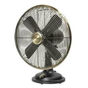 Better Homes & Gardens SFDR0-200APT 12 inch Vintage Oscillating Table Fan Black with 3 Speeds