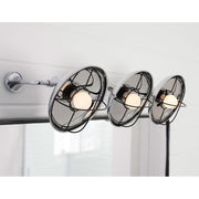 Kohler Modern Farm 3 Light Vanity Light, Polished Chrome, 27in Wide, Dimmable, Wall Mount, 23665-SC03-CPL