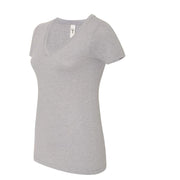Next Level 1540 Women's Ideal V-Neck Tee - Heather Gray - M