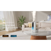 DREO 6L Humidifier for Large Room, Warm and Cool Mist, 60H Runtime, Fast Heating, Precise Humidity Control, Top-Fill Design, Quiet Operation, White