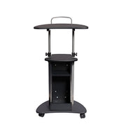 Asstd National Brand Rta Products Llc Techni Mobili Rolling Adjustable Laptop Cart With Storage - GRAPHITE ONE SIZE