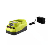 Ryobi One+ 18V Lithium-Ion 2.0Ah Battery and Charger Kit, Fast Charging, Extreme Weather Durable, Integrated LED Fuel Gauge, Compact Lightweight