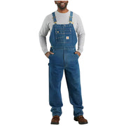 Carhartt 104672-DST Loose-Fit Denim Bib Overalls for Men, Darkstone, 42x34