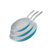 Gotham Steel 3-Pc. Nonstick With Stay Cool Handles 3-Pc. Aluminum Dishwasher Safe Non-Stick Frying Pan - BLUE ONE SIZE