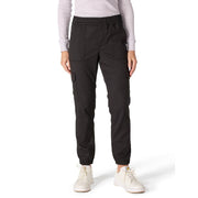 Carhartt Women's Tencel Fiber Series Relaxed Fit Twill Jogger, Black, Large, Tapered Leg, Drawstring Waistband, 106522