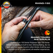 Rhino Blinds 150 Realtree Edge Hunting Blind, 3 Person Capacity, 5 Hub Design, Water Repellent Polyester, Pop Up Style, R150-RTE