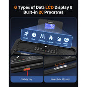 MERACH MR-T31B1 Folding Treadmill with 18% Auto Incline, 3.5HP Treadmill with Wide Belt, 350lbs Capacity, App Control
