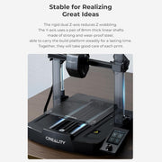 Creality 3D Ender 3 V3 SE 3D Printer with CR Touch Auto Leveling, Sprite Direct Extruder, 220x220x250 mm Build Volume, 250 mm/s Printing Speed, Dual Z-Axis, Steel Frame