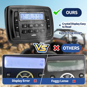 Velex Marine Powersport Stereo Radio, AM FM Tuner, Bluetooth Streaming, 4 x 45W Output, Waterproof IPx6