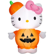 Gemmy Industries Halloween Airblown Yard Inflatables Hello Kitty in Pumpkin
