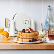 Beautiful 19566 Electric Griddle/Waffle Maker Breakfast Set, White Icing by Drew Barrymore