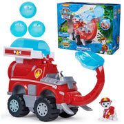 Spin Master Paw Patrol Jungle Pups Marshall Elephant Firetruck Toy Truck with Projectile Launcher and Exclusive Action Figure, Red, 6069244