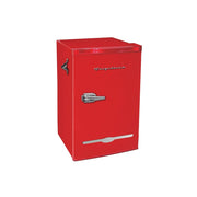 Frigidaire EFR376-RED-COM 3.2 Cu Ft Retro Mini Fridge With Side Bottle Opener, Red