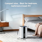 AIRFIRE Dehumidifier with Dual Semiconductor Technology, 1000 sq ft Coverage, 86oz Water Tank, Ultra Quiet, Portable for Bedroom Bathroom Closet RV, H10
