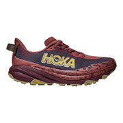 Hoka Speedgoat 6 Women's Trail Running Shoes, Rouge Black Cherry, Size 7 B Medium, Synthetic Textile Upper, Vibram Megagrip Outsole, 1147811-RLCK