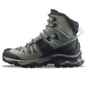 Salomon Quest 4 Gore-Tex Waterproof Hiking Boots for Women, Slate/Trooper/Opal Blue, Size 11, L41387000