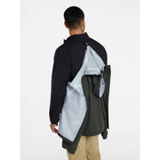 Ozark Trail Men's Light Insulated Nylon Zip Jacket, Wind- and Water-Resistant, Black, Mid-Length, Sizes XL, Rich Black