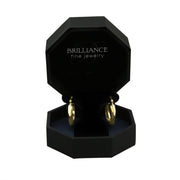 Brilliance Fine Jewelry XY815454 10KT Yellow Gold Geometric Round Hoop Earrings, 20mm, Click Top Closure