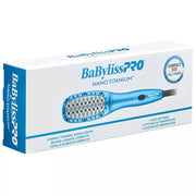 BaBylissPRO BNTPB2UC Nano Titanium Compact Thermal Paddle Heated Straightening Brush - Blue