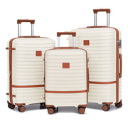 Joyway TR-008 28-in 5-Piece Hardside Luggage Set, Off-White