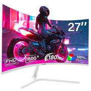 Gawfolk GF270K 27 Inch Curved Gaming Monitor GF270K 180Hz Refresh Rate 1ms Response White