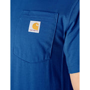 Carhartt Men's Force Relaxed Fit Short-Sleeve Pocket T-Shirt - Electric Indigo Heather - 3XLT