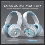 ONIKUMA GT802 Gaming Headphones, Multi-Platform Connectivity, Long Battery Life, White