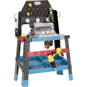 Little Tikes 660931EUC 2-in-1 Buildin' to Learn Motor/Wood Shop Auto & Wood Workshop with 50+ Realistic Accessories, Kids 3+