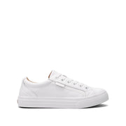 Taos Plim Soul Lux Women's Fashion Sneakers, Premium Full Grain Leather, Arch Support, White, Size 8 M, PLX-13994A-WHTL-080