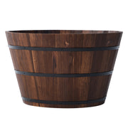 Better Homes & Gardens BH5628079493004 26 in Wood Whiskey Barrel Planter