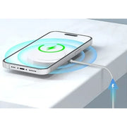 ETEPEHI Magnetic Wireless Charger with USB-C 20W PD, White