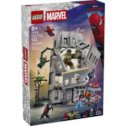 LEGO Marvel Spider-Man vs Hulk Epic Clash Building Toy, 534 Pieces, Ages 8+, Includes 5 Minifigures and Large Hulk Figure, 76350